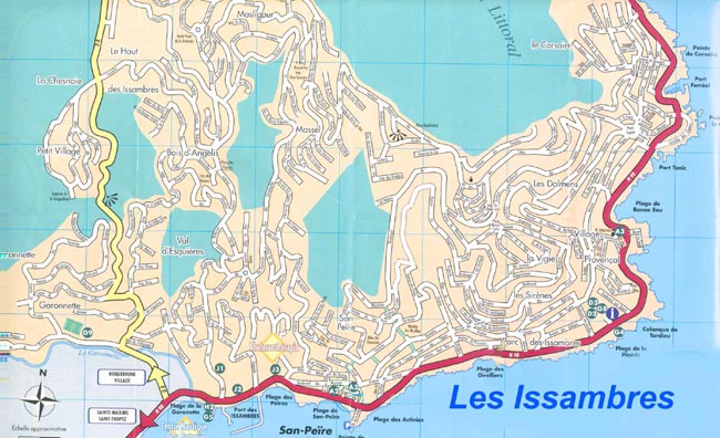 Map of Les Issambres