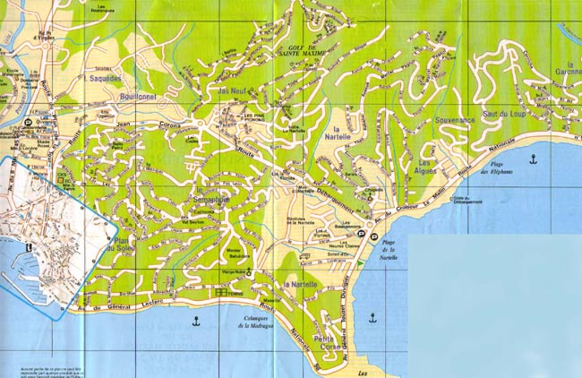 Map of St Maxime