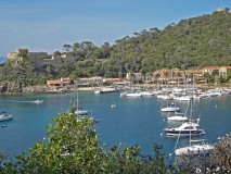 Port Cros Fort du Moulin, harbour and village